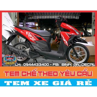 tem rời VARIO đỏ đen.