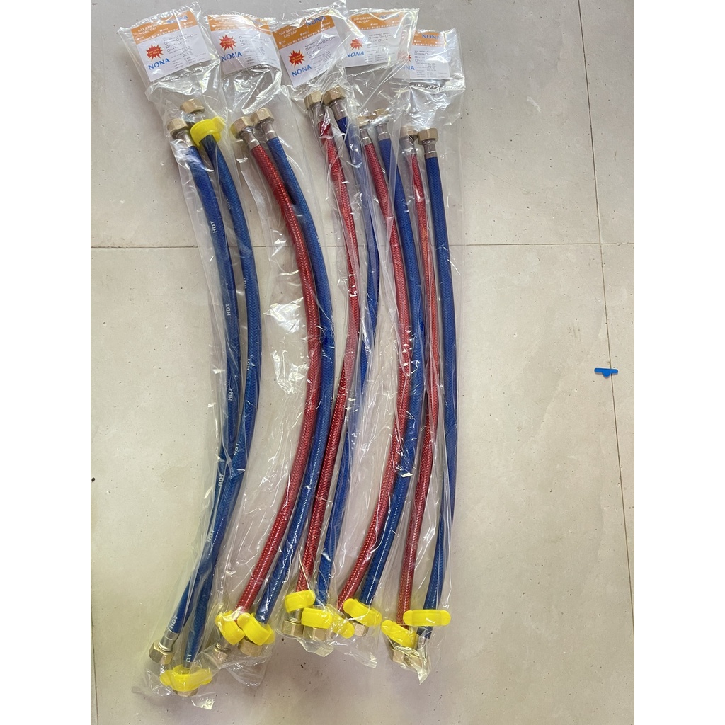 Dây Cấp Nước NOVA 3 Lớp Bọc Ốc Đồng Nóng Lạnh 40CM-60CM