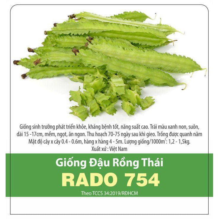 Hạt Giống Đậu Rồng Thái Sai Trái 10gr