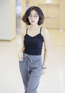 Áo croptop yếm 🍒 2 dây siêu xinh