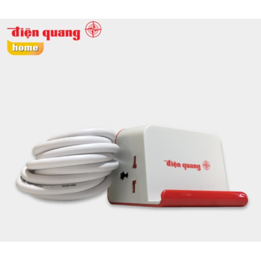 Ổ Cắm Điện Đa Năng Điện Quang 3 USB, 2 ổ cắm đa năng, dây 2m, mini, nhỏ gọn, để bàn ( ĐQ ESK 2WR 23-3U)