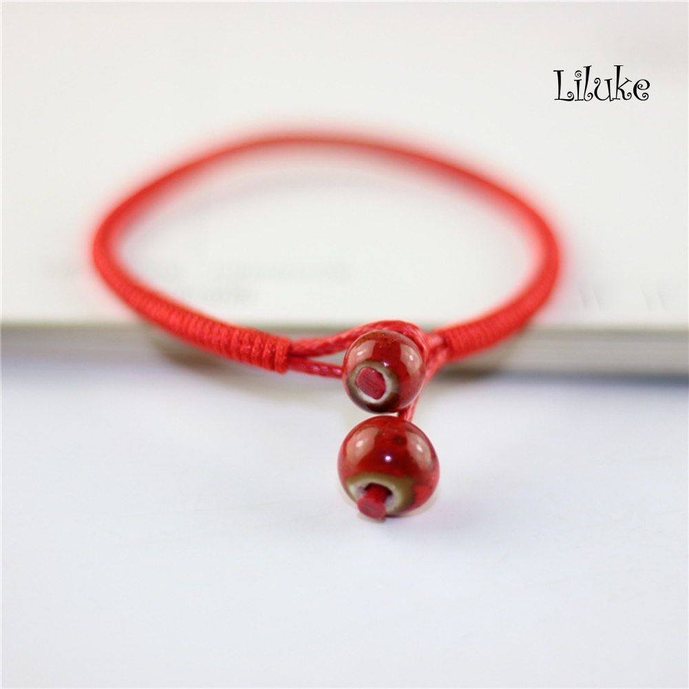 Vòng Tay Hợp Kim Trang Trí Hạt Sứ Xâu Chuỗi Xinh Xắn Cho Nữ