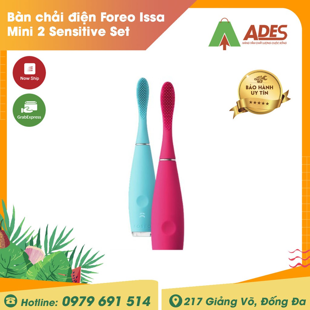 Bàn chải điện Foreo Issa Mini 2 Sensitive Set - Bảo hành 2 năm - Chính hãng - 1 đổi 1 - NEW 2021