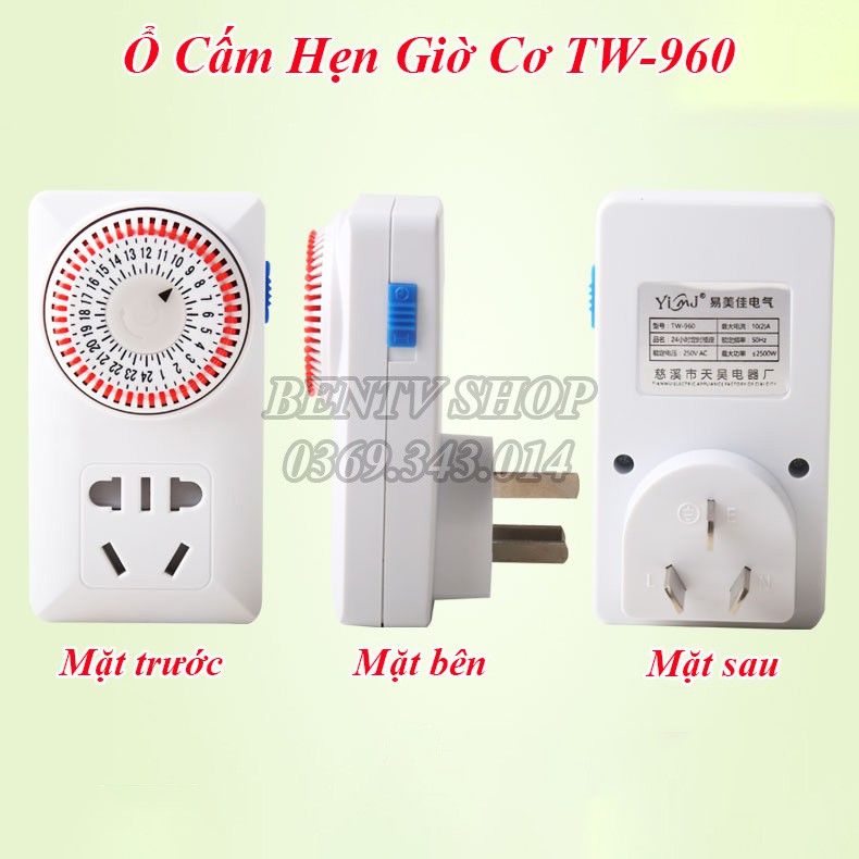 Ổ Cắm Hẹn Giờ Bằng Cơ TW-960