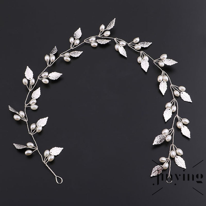GETNOIVAS Vòng cài tóc phối hạt ngọc thiết kế thanh lịch cho phái nữ