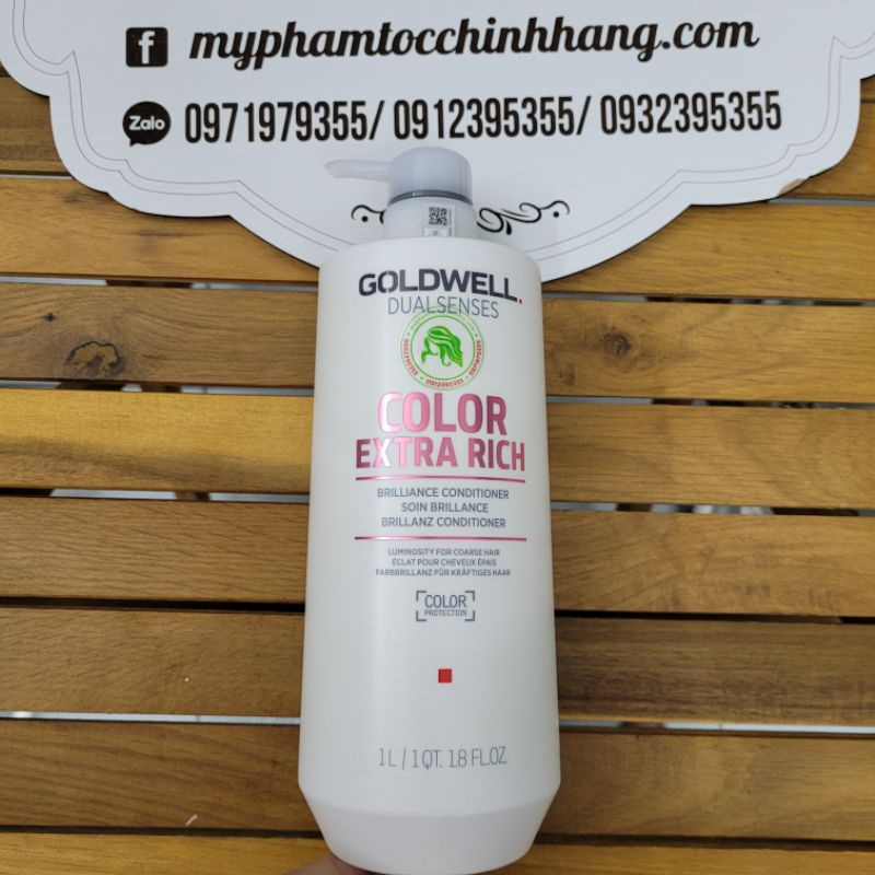 LẺ DẦU GỘI HOẶC DẦU XẢ SIÊU DƯỠNG MÀU GOLDWELL COLOR EXTRA RICH 1000ML