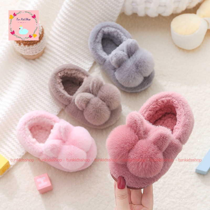 giày bông cho bé dưới 10 tuổi mùa đông ấm áp dễ thương đi cực êm