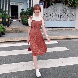 Set yếm hoa nữ 2 món rời nhau mt61