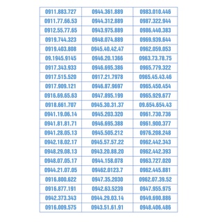 Sim số đẹp vinaphone chỉ 500k