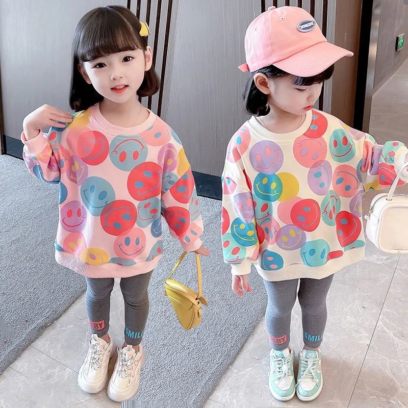 Áo sweater AMILA thời trang xuân thu phong cách phương Tây cho bé gái