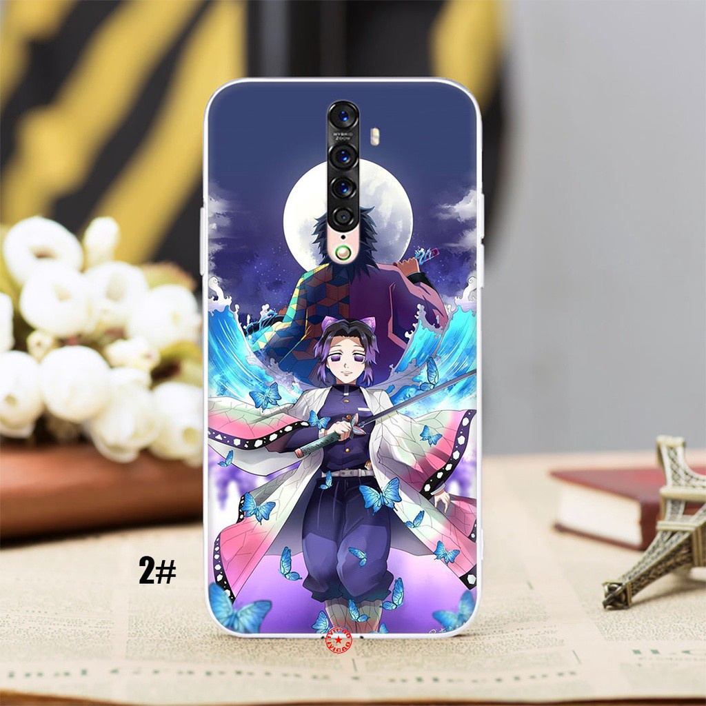 Ốp điện thoại trong suốt họa tiết Demon Slayer 4VW dành cho OPPO Reno 2 3 4 Pro 2Z 2F A1 A83 A93 R9S