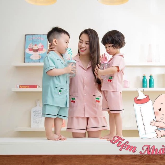 😍 BỘ NGỦ PIJAMA 💝 [FREESHIP] 💝 ĐỒ NGỦ ĐÔI CHO BÉ SIÊU ĐÁNG YÊU - TỪ 8 - 30 Kg😍