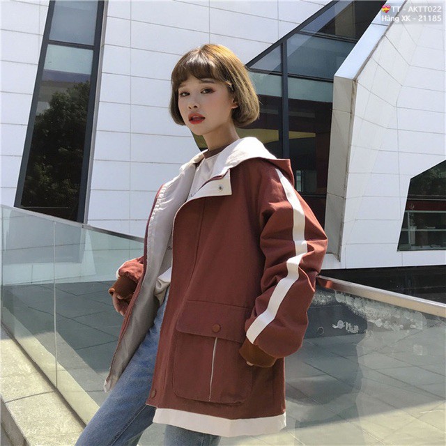 🌵 𝐓𝐡𝐞𝐔𝐥𝐳𝐳𝐚𝐧𝐠 🌵 002 Áo Khoác Kaki 2 Lớp Phối Viền (Kèm Video, Hình Thật) | BigBuy360 - bigbuy360.vn