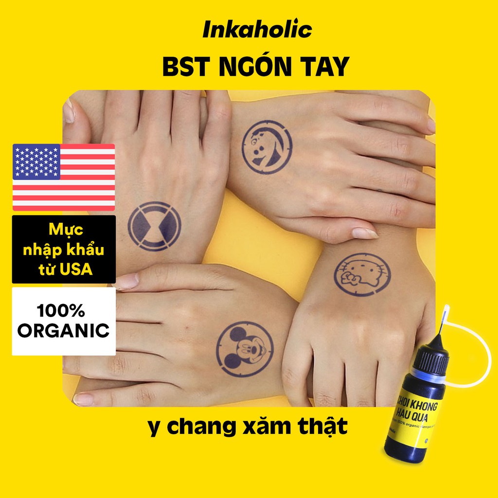 [KHUÔN XĂM] Inkaholic x Curnon Watch - TRENDING Collection (Social Media - BTS) (Mua kèm các Chủ đề)