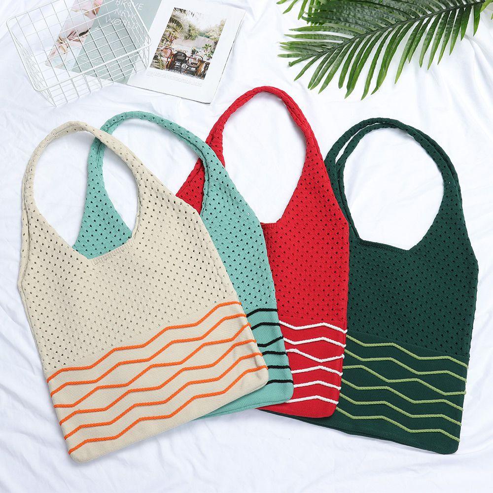 SOFTNESS Túi Xách Đan Len Cỡ Lớn Thời Trang Cho Nữ
