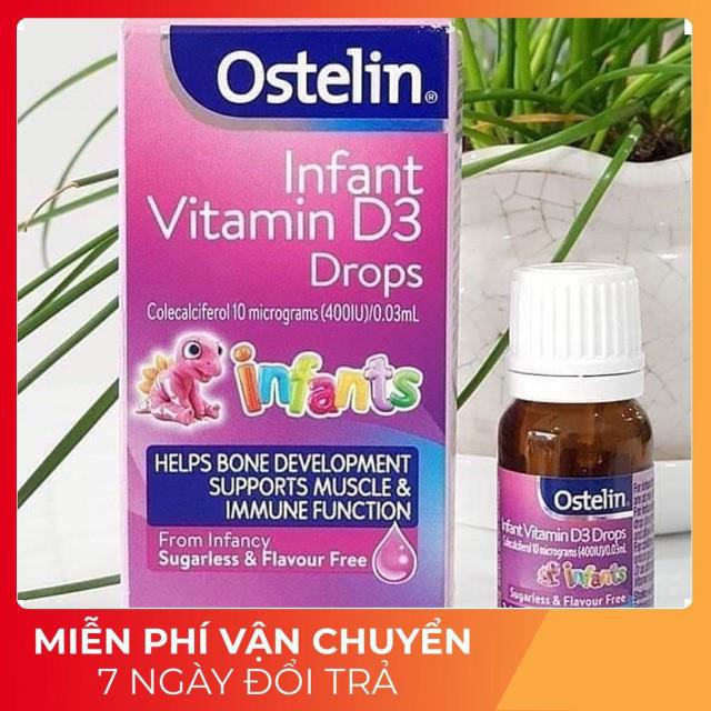 Thanh lý vitamin D3 Ostelin drop date t9/2020 (JBY14638)