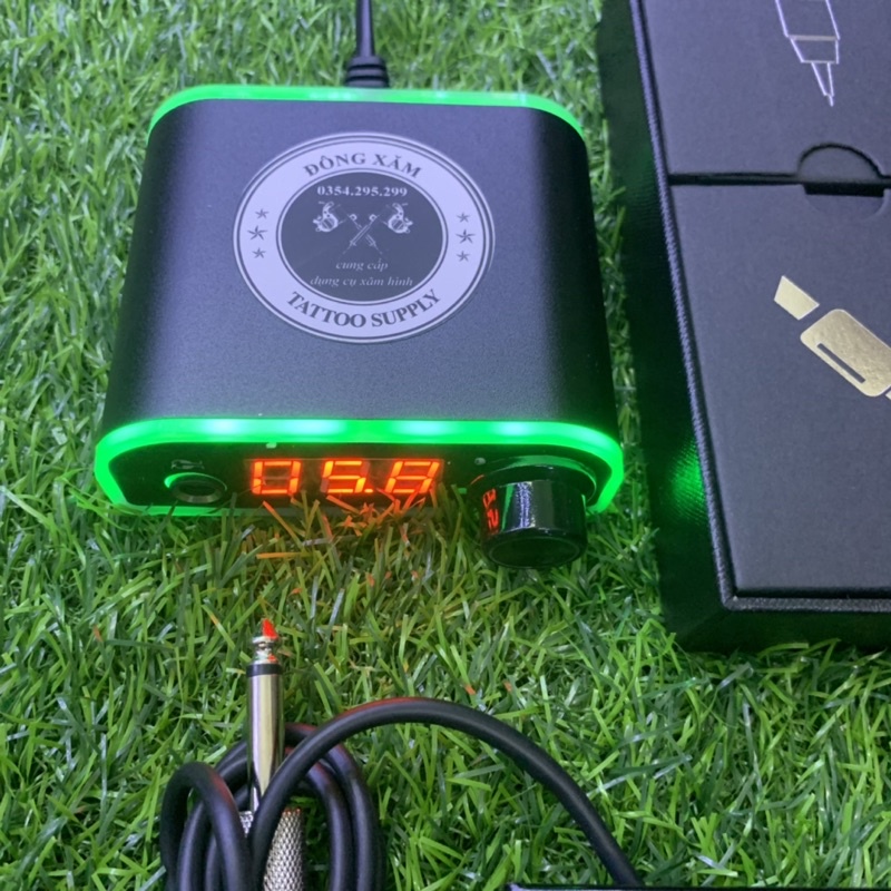 combo máy pen kèm nguồn một chạm có đèn led đổi màu