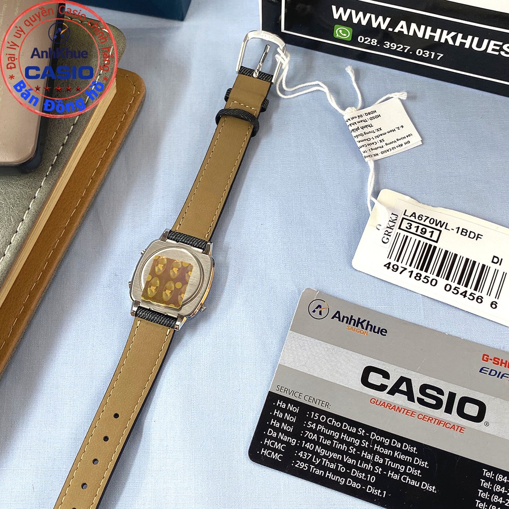 Đồng hồ nữ Casio LA670 LA670WA-2DF LA670WA-4DF LA670WL-1BDF LA670W chính hãng - giá rẻ bảo hành 1 năm pin trọn đời