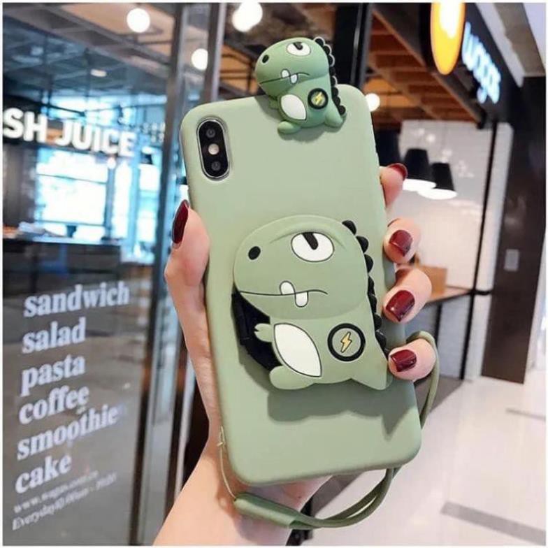Ốp Iphone - Ốp lưng Iphone thú leo khủng long gương kèm móc đeo 7plus/ 8plus/ X/ Xs/Xsmax/ 11/11promax/12/12pro/12promax | BigBuy360 - bigbuy360.vn