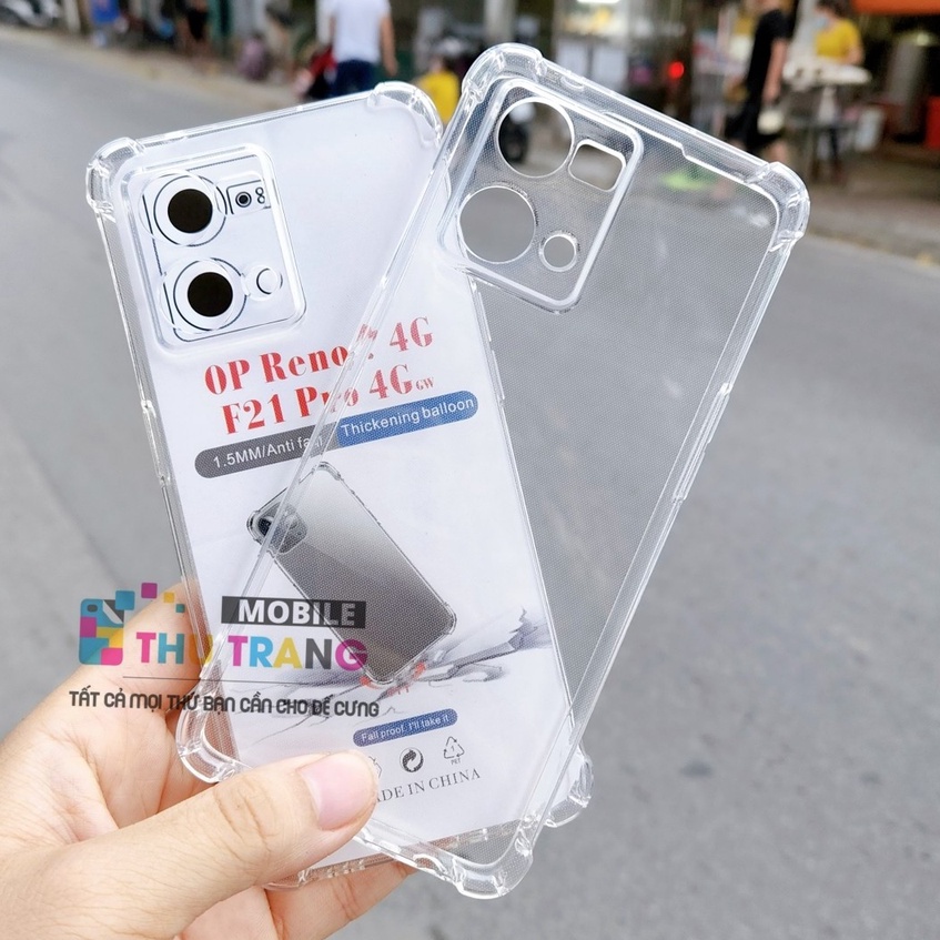 Ốp Lưng OPPO RENO 8 4G - 5G Reno 8 Z 5G RENO 8 PRO RENO 7 4G - 5G RENO 7 Z Dẻo Trong Chống Sốc 4 góc Có Gờ Bảo Vệ Camera