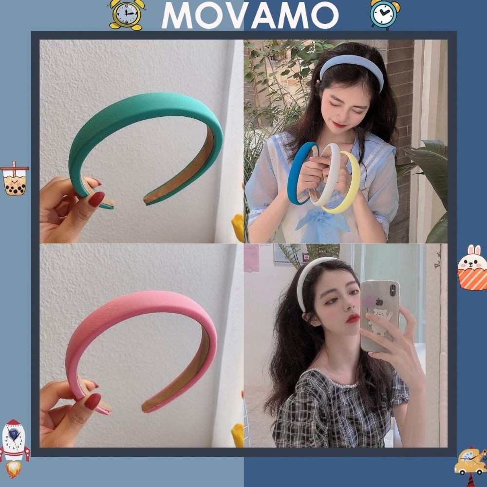 Bờm tóc nữ Movamo xinh xắn nhiều màu BD34