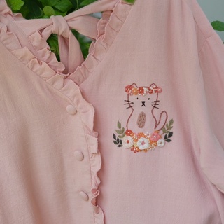 áo Củ Dền bản thêu tay