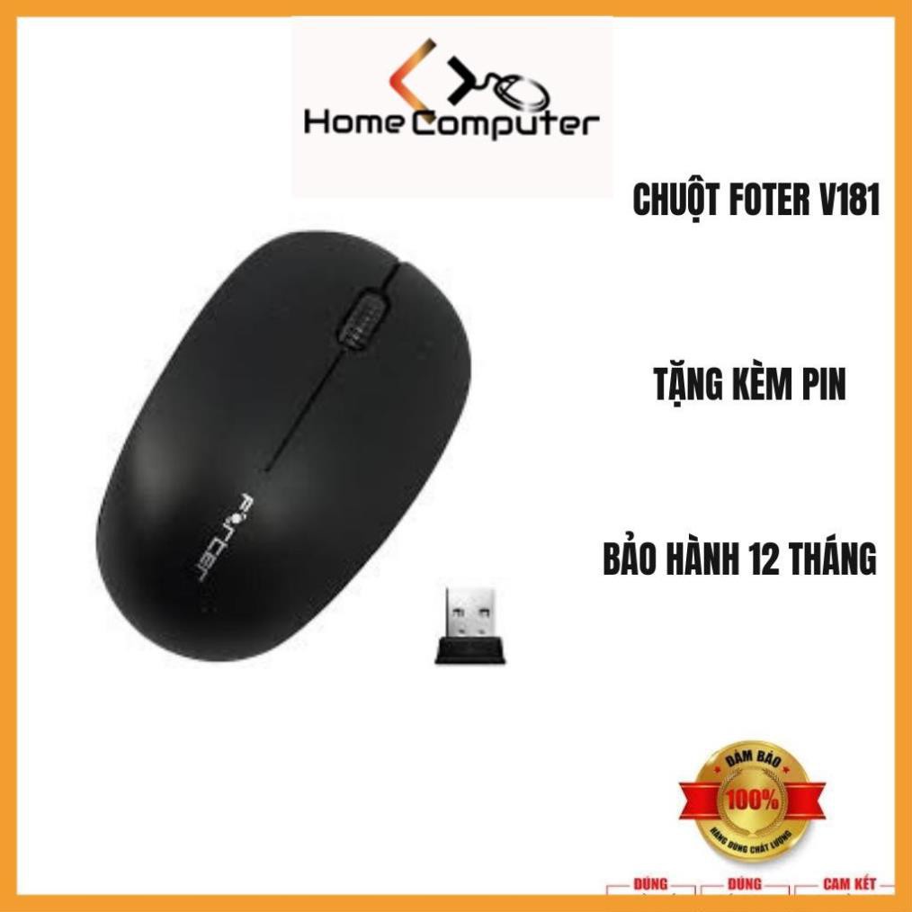 Chuột Không Dây, Chuột Quang Usb 2.0 FOTER V181,đơn giản, tiện dụng - tặng kèm pin AA - Home.mall