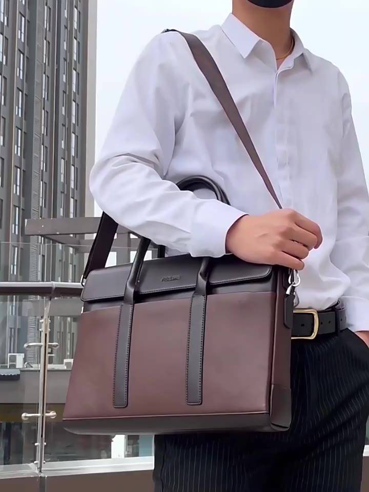 Cặp da công sở,Cặp văn phòng Cao Cấp F.s.d.Wg ,Chất liệu Da PU cực bền,Cặp Đựng Laptop 14inh,Vệ sinh dễ dàng | BigBuy360 - bigbuy360.vn