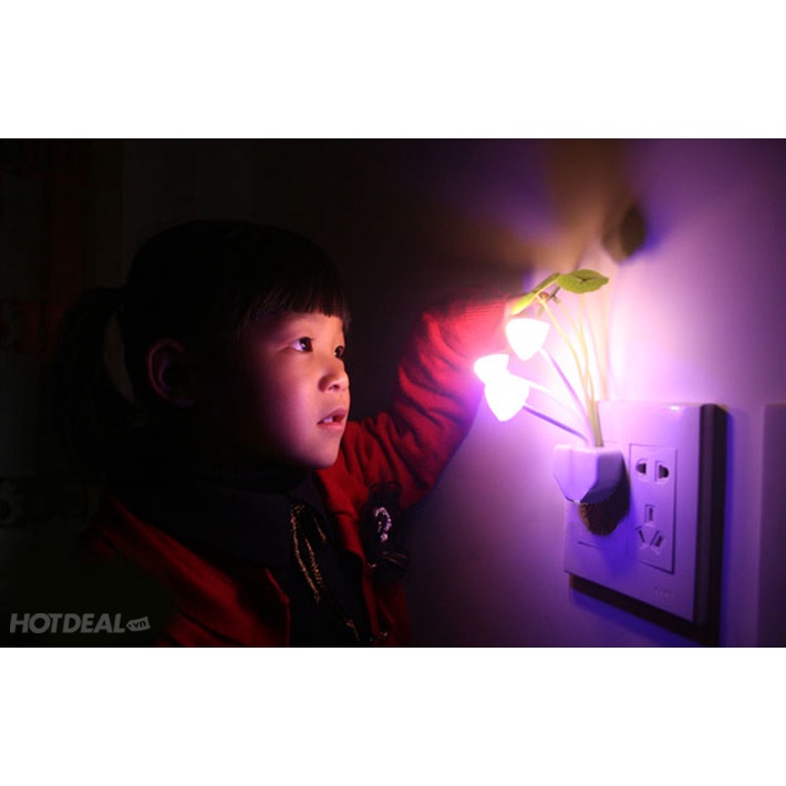 Đèn Ngủ Cảm Ứng Hình Nấm Tự Đổi Màu #262