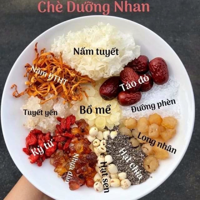 Set chè dưỡng nhan nấu 10ly hương vị thơm ngon