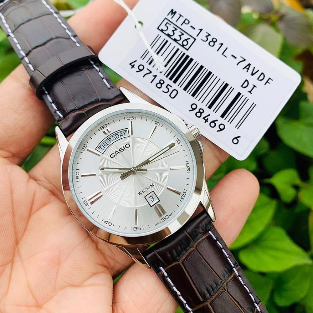 Đồng hồ nam dây da Casio Standard MTP-1381L-7AVDF chính hãng Anh Khuê