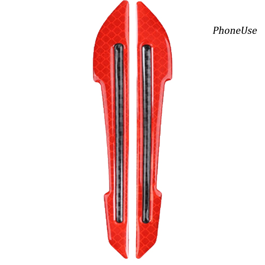 Pu Bộ 2 Miếng Dán Phản Quang Cảnh Báo An Toàn Cho Tay Nắm Cửa Xe Hơi Chống Va Chạm