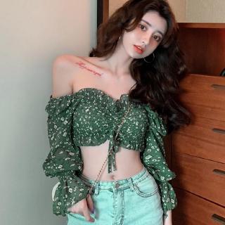 Áo voan hoa trễ vai thời trang dành cho nữ
