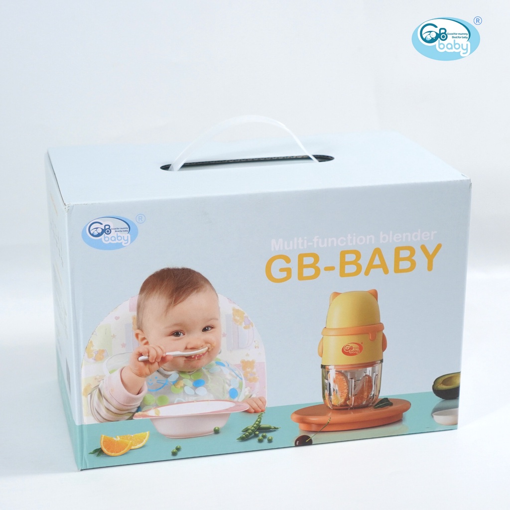 [Gb-Baby Chính Hãng]Máy Xay Cầm Tay 1 Cối Đa Năng Gb Baby Chính Hãng, Xay thịt, cháo, Sinh Tố , tỏi ớt Cho Bé Ăn Dặm (X-