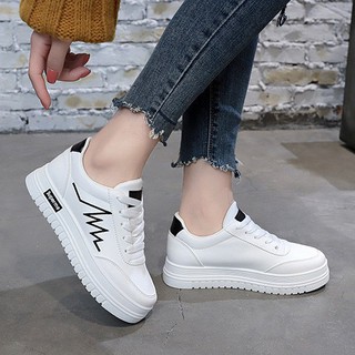 Giày Nữ, Giày Thể Thao Sneaker Nữ Màu Trắng G16 Da Cao Cấp