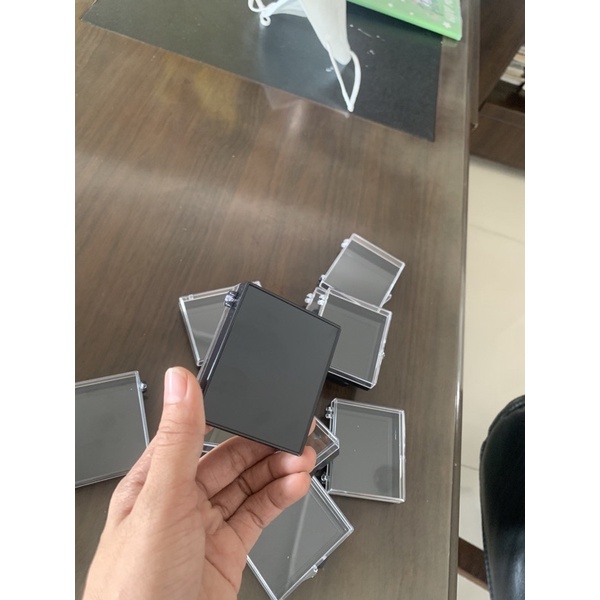 Hộp Vuông Đen Đựng Nail Box, Đựng Mi Fans, Đựng Hạt Đá Nails