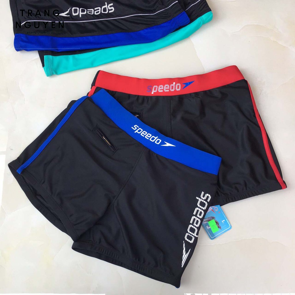 Quần Bơi Thể Thao Nam Big Size Từ 38-100kg SPEEDO Có Túi Nhỏ Tiện Dụng Co Giãn Nhiều Màu Cao Cấp Chất Lượng QB_SD