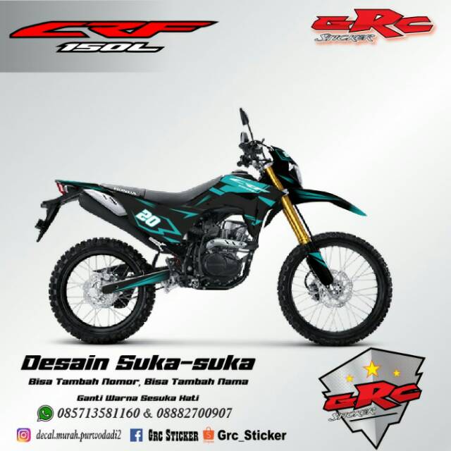 Miếng Dán Trang Trí Xe Hơi Honda Crf 150l Chất Lượng Cao