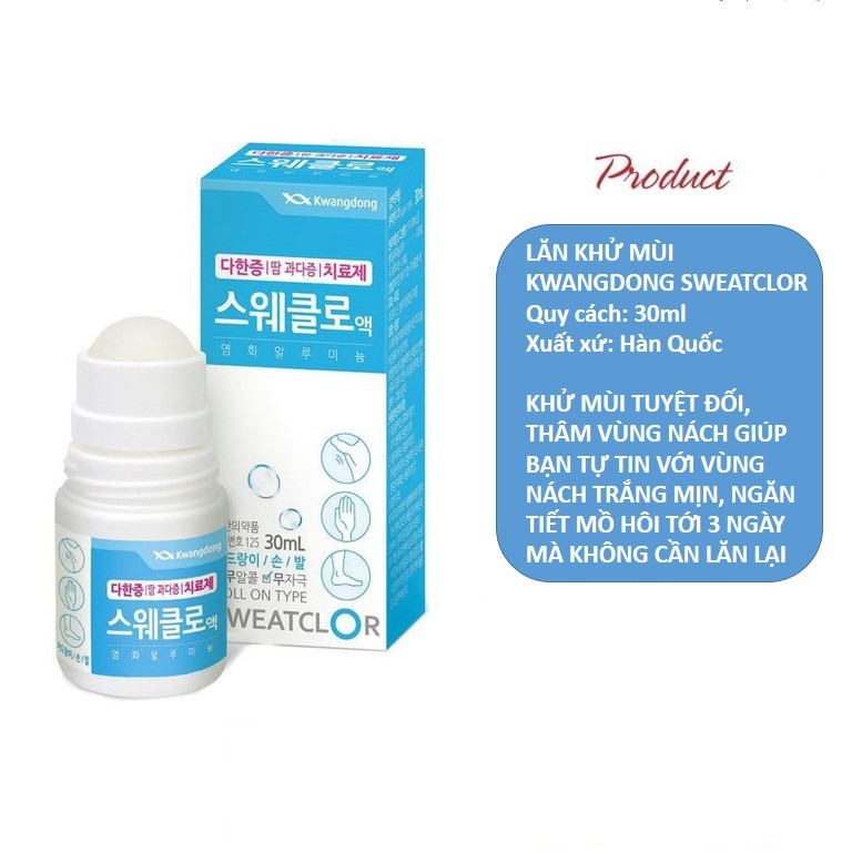 Lăn khử mùi Kwang Dong 30ml Auth Hàn Quốc