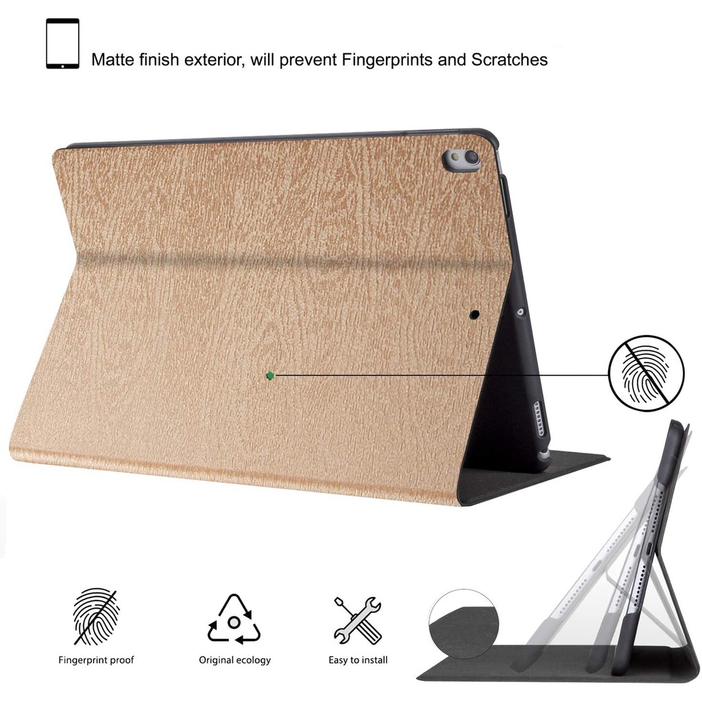 Bao da vân gỗ cao cấp dành cho Ipad Air/ Air 2 | BigBuy360 - bigbuy360.vn