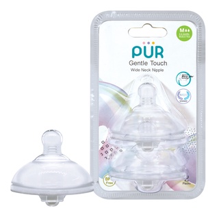 Combo Bình sữa cổ rộng Pur Advanced Plus 150ml (có sẵn núm S (0-3th) + vỉ núm M