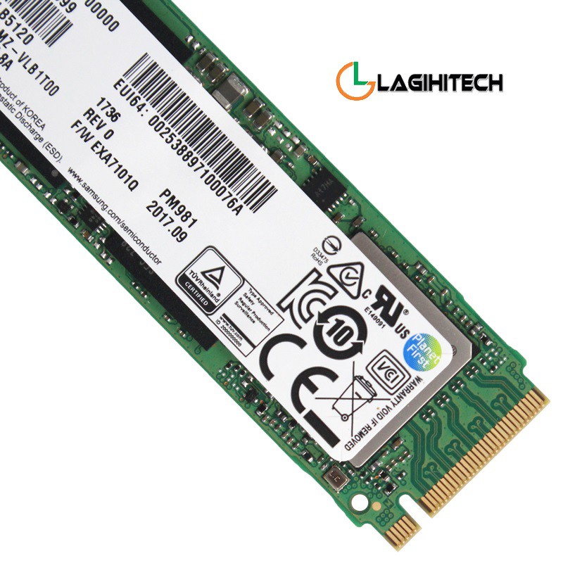 Ổ cứng gắn trong SSD PM981 NVMe - Chính Hãng Samsung Like New Bảo Hành 3 năm