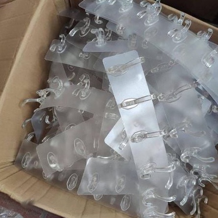 Móc Dẻo Dài Trong Suốt Dán Tường 6 Nhánh Chống Nước Chịu Lực 10kg Treo Quần Áo Đồ Dùng Nhà Bếp Quần Áo Phòng Tắm