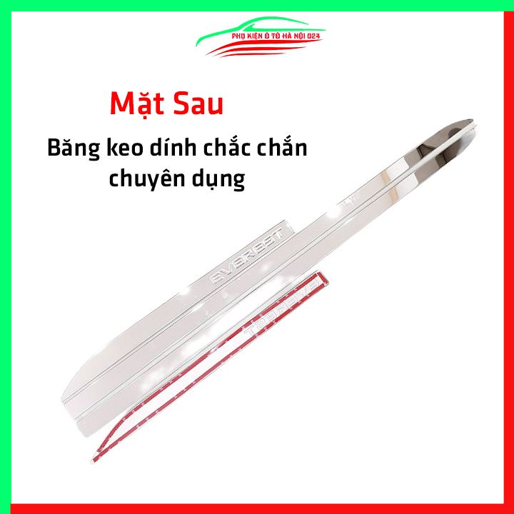 Bộ ốp nẹp sườn Everest 2017-2021 mạ crom trang trí làm đẹp xe