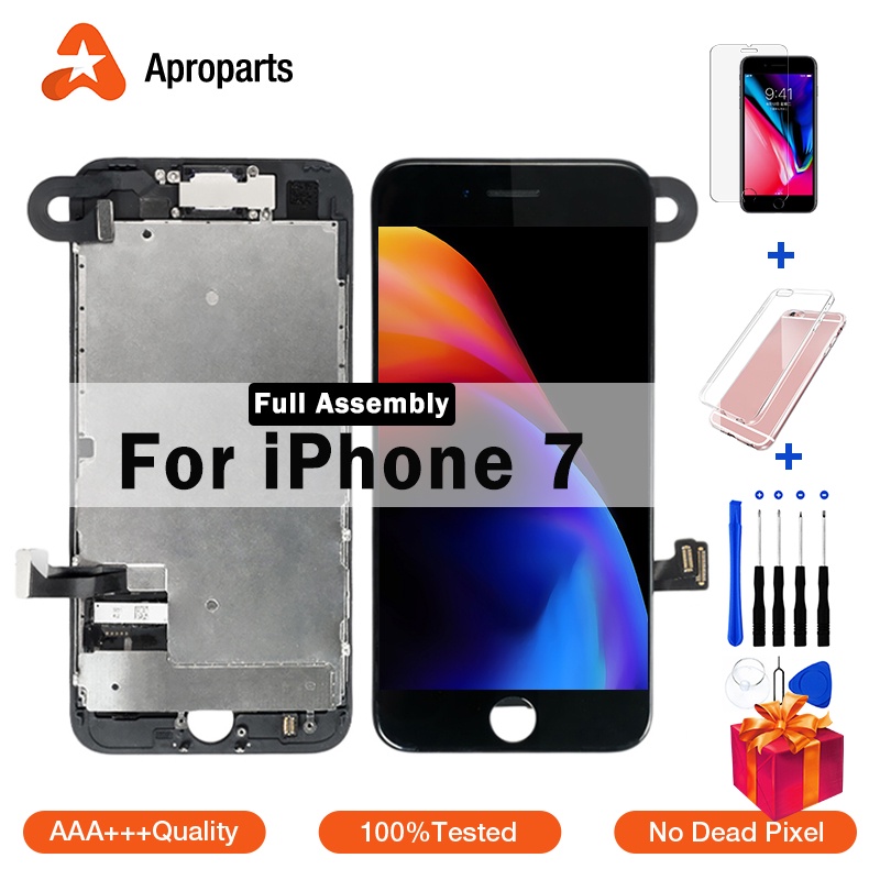 Dành Cho iPhone 6S 7 8 Màn Hình Hiển Thị Màn Hình Cảm Ứng Hoàn Chỉnh Màn Hình LCD Hội Nút Home Camera Trước AAA+++