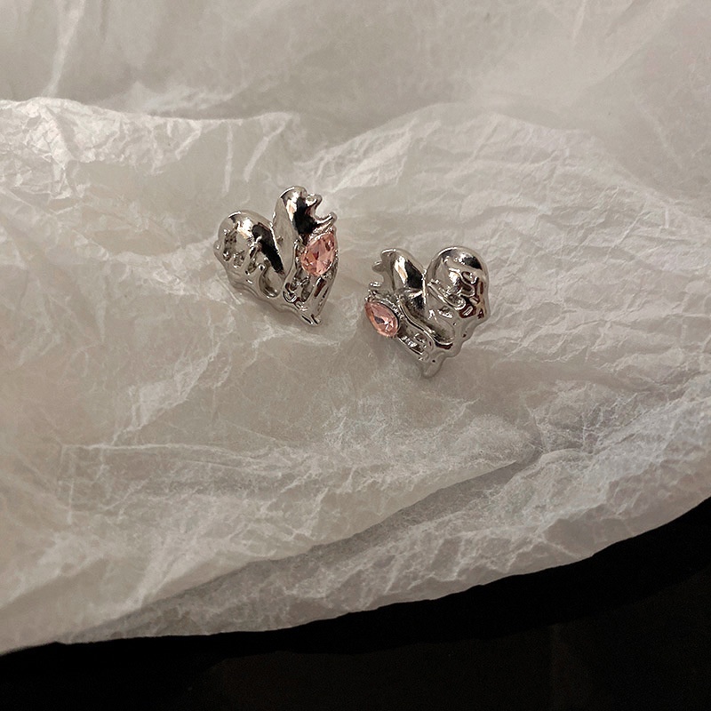 Bông tai OIMG mạ bạc 925 thiết kế hình học độc đáo sành điệu cho nữ