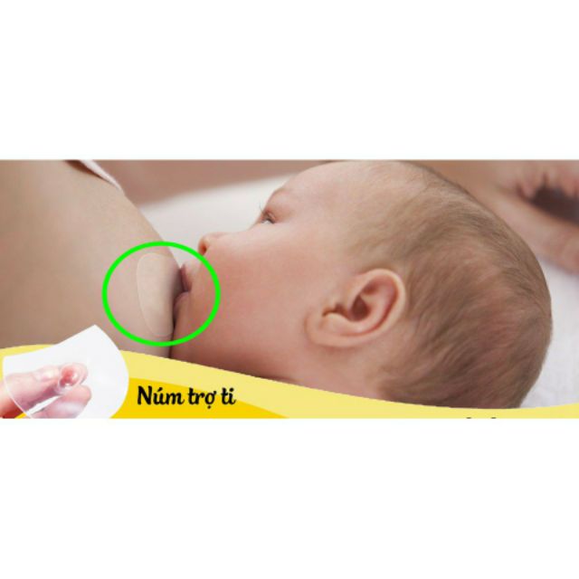 (Đầu ti nhọn) Hộp 02 cái trợ ti ngực silicone mềm cho Mẹ hỗ trợ cho bé bú Upass UP1001N (Made in Thailand)