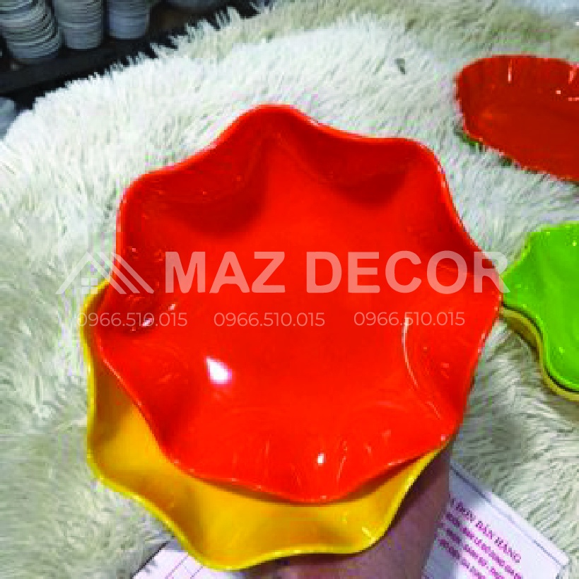 SALE GIÁ SỈ TẠI XƯỞNG Đĩa để đựng hạt hướng dương đồ chiên rán bằng nhựa phíp đẹp dày dặn Sài Gòn