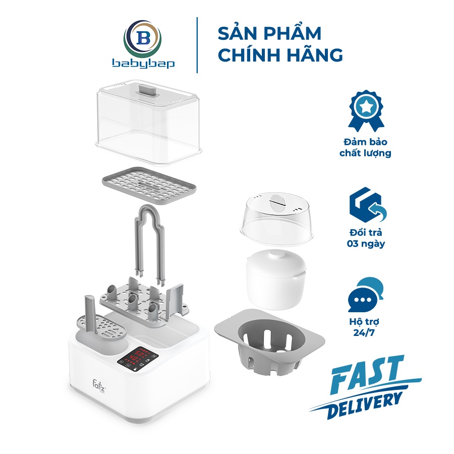 Máy Tiệt Trùng Sấy Khô Nấu Cháo Thông Minh Tích Hợp Máy Hâm Sữa – CAPTAIN 2 – FB4315SL