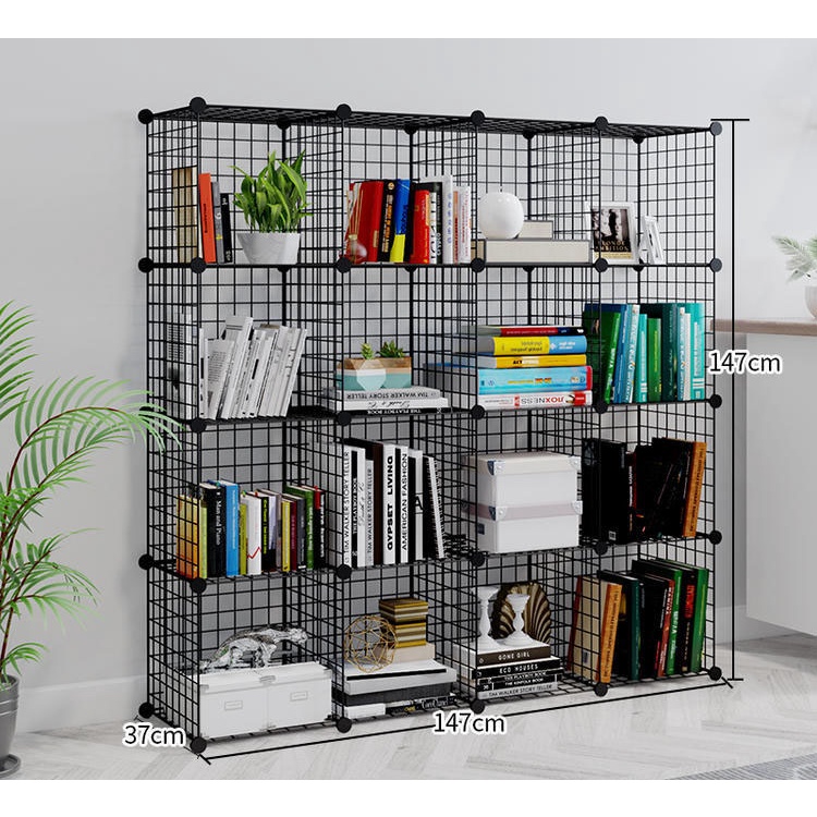 TẶNG CHỐT TỦ LƯỚI SẮT THÉP 16 Ô ĐỂ ĐỒ TIỆN DỤNG, ĐA NĂNG